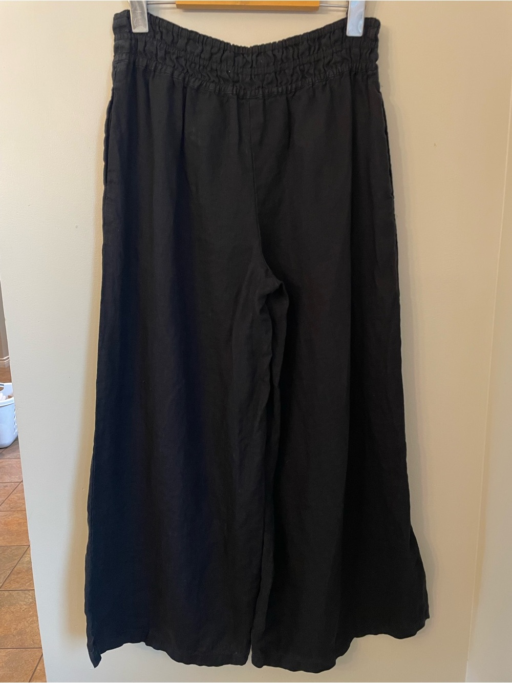 Anthropologie Somerset 100% Linen Pull-On Pants Size XS Black - Picture 5 of 15